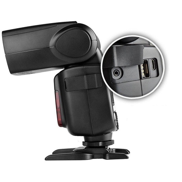 Đèn flash GODOX V860II for Canon, Sony, Nikon, Fujifilm với nhiều kết nối đa dạng