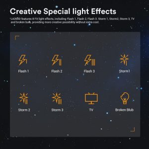 8 hiệu ứng sáng tích hợp trên Godox Litemons LA200D Daylight LED Light cho người dùng sáng tạo không giới hạn